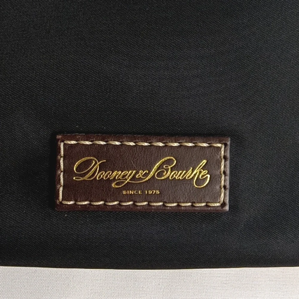 Dooney & Bourke Black and Olive Green Wristlet Clutch